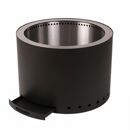 Brasero sin humo - Fogón  - Negro - Acero inoxidable 50 cm