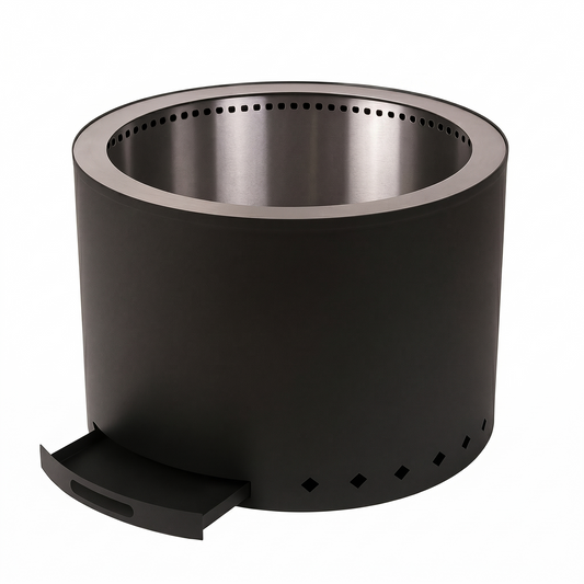 Brasero sin humo - Fogón  - Negro - Acero inoxidable 50 cm