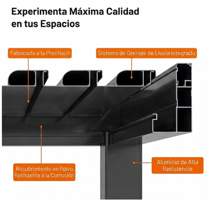 Pérgola Bioclimática - 3m
